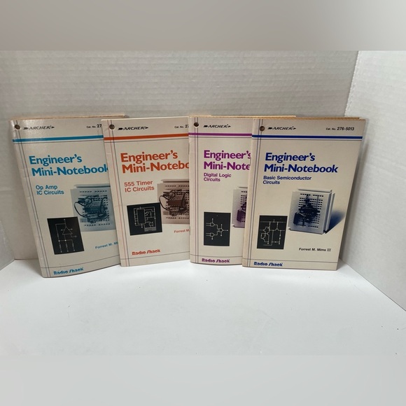 Lot Of 4 Radio Shack Archer Engineer’s Mini-Notebook Forrest Mims - Very Good - Picture 1 of 1